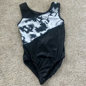 Gymnastics Leotard Size M 7/8 More Than Magic Black and White